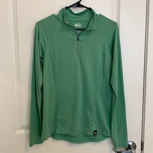 REI Co-op Base Layer Half-Zip Top (light mint)